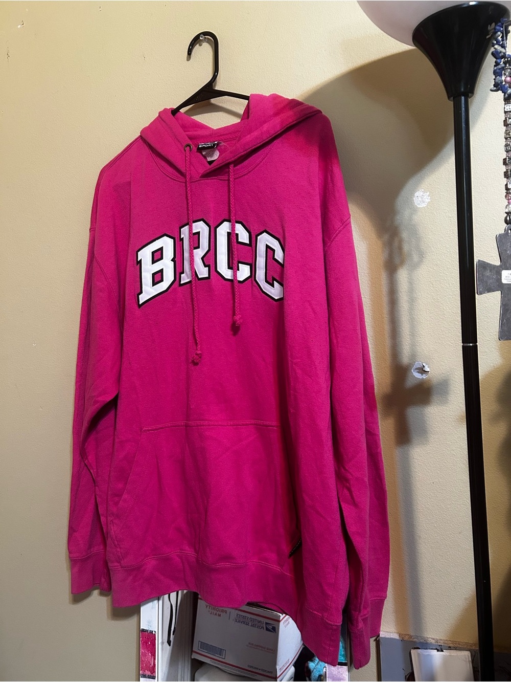 BRCC Pink Hooded Sweatshirt - womens College Casual Pullover